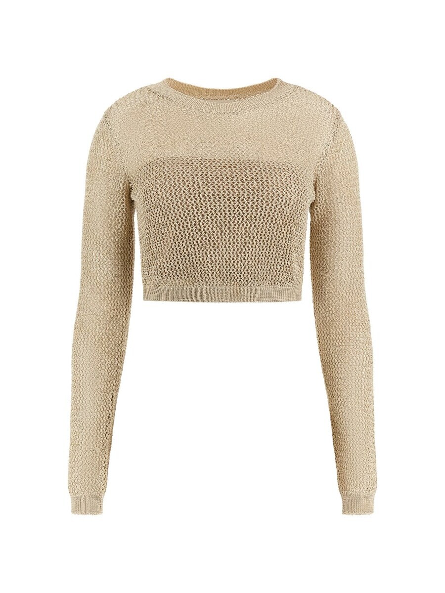 

Топ GUESS Knitted Top, бежевый