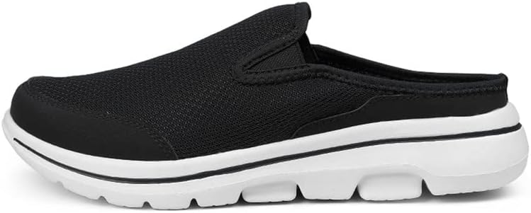 

Мужские кроссовки-тапочки LLTMALL с открытой пяткой, удобные, с сетчатой вязкой, легкие для дома и улицы, черный