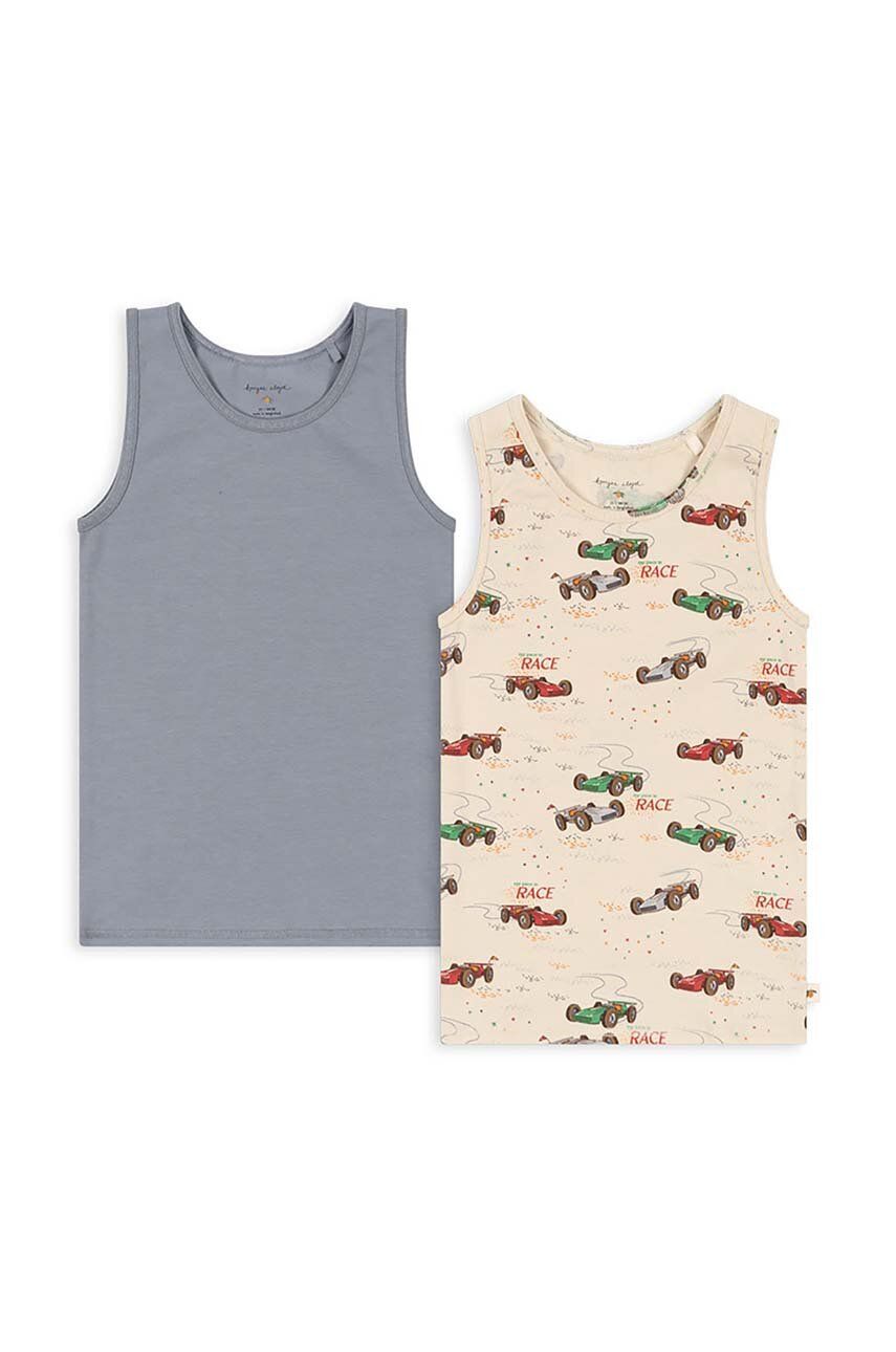 

Konges Sløjd топ для мальчика/девочки BASIC 2 PACK TANKTOP GOTS 2 шт, бежевый