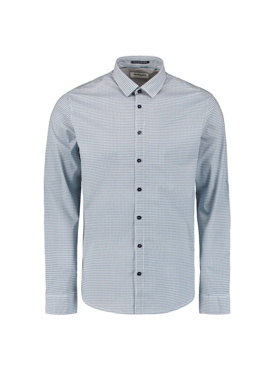 

Рубашка Slim Fit на пуговицах No Excess, лазурный