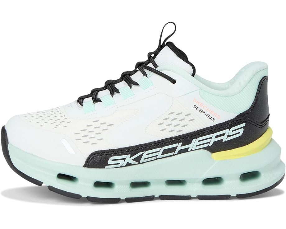 Кроссовки SKECHERS KIDS Skechers Hands Free Slip-ins, Glide-step + - Vista Lane 303654L, цвет White/Black/Turquoise — фото 4