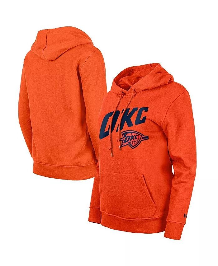 

Женский оранжевый пуловер с капюшоном Oklahoma City Thunder 2023/24 City Edition New Era, оранжевый