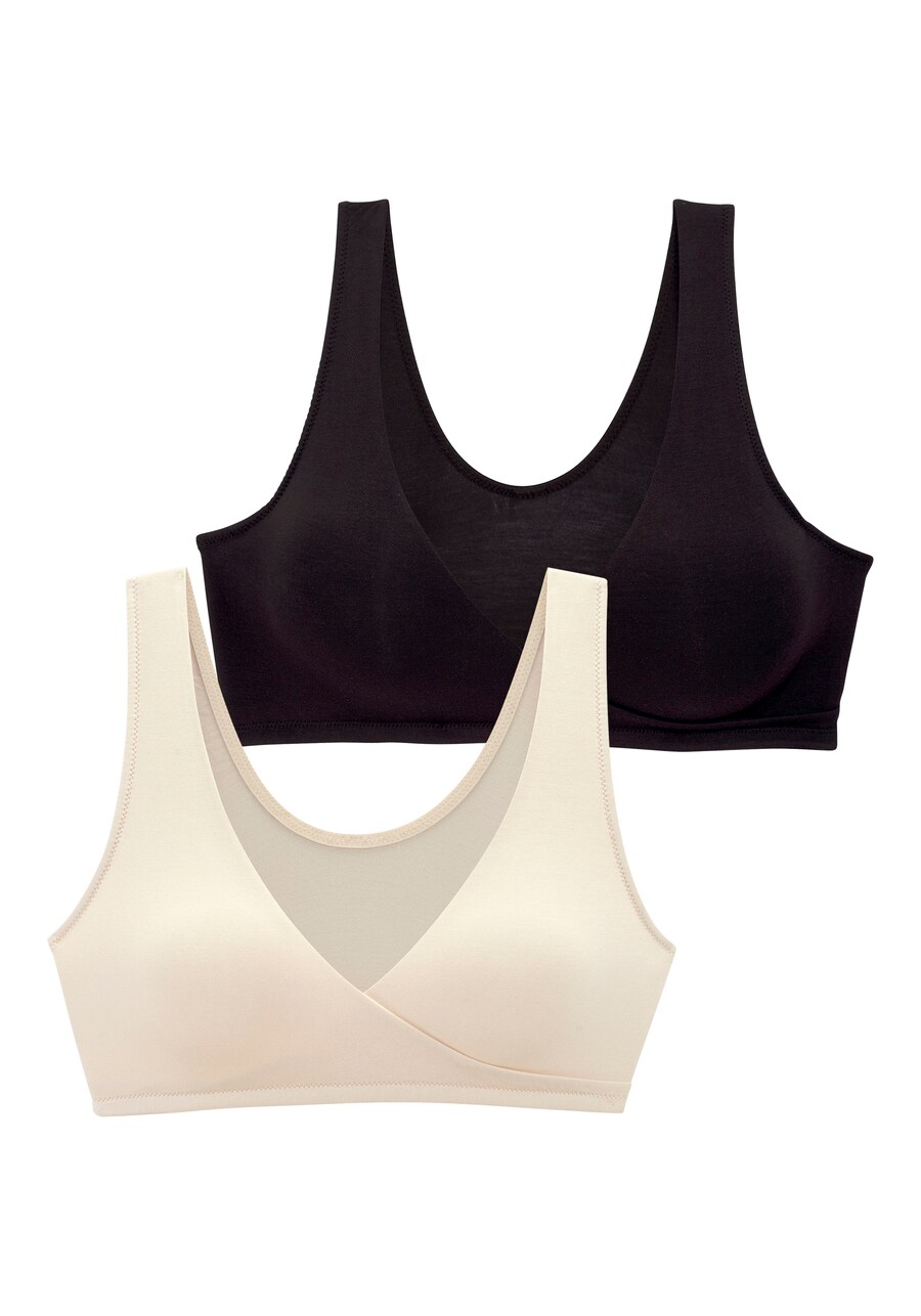 

Треугольный бюстгальтер для кормления PETITE FLEUR, цвет Cream/Black
