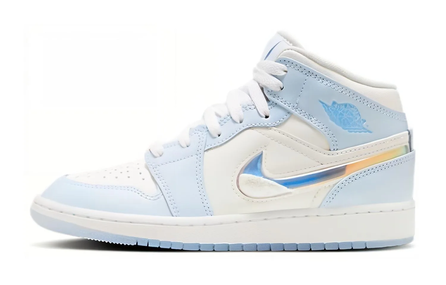 Кроссовки Mid SE Glitter Swoosh GS Jordan, синий