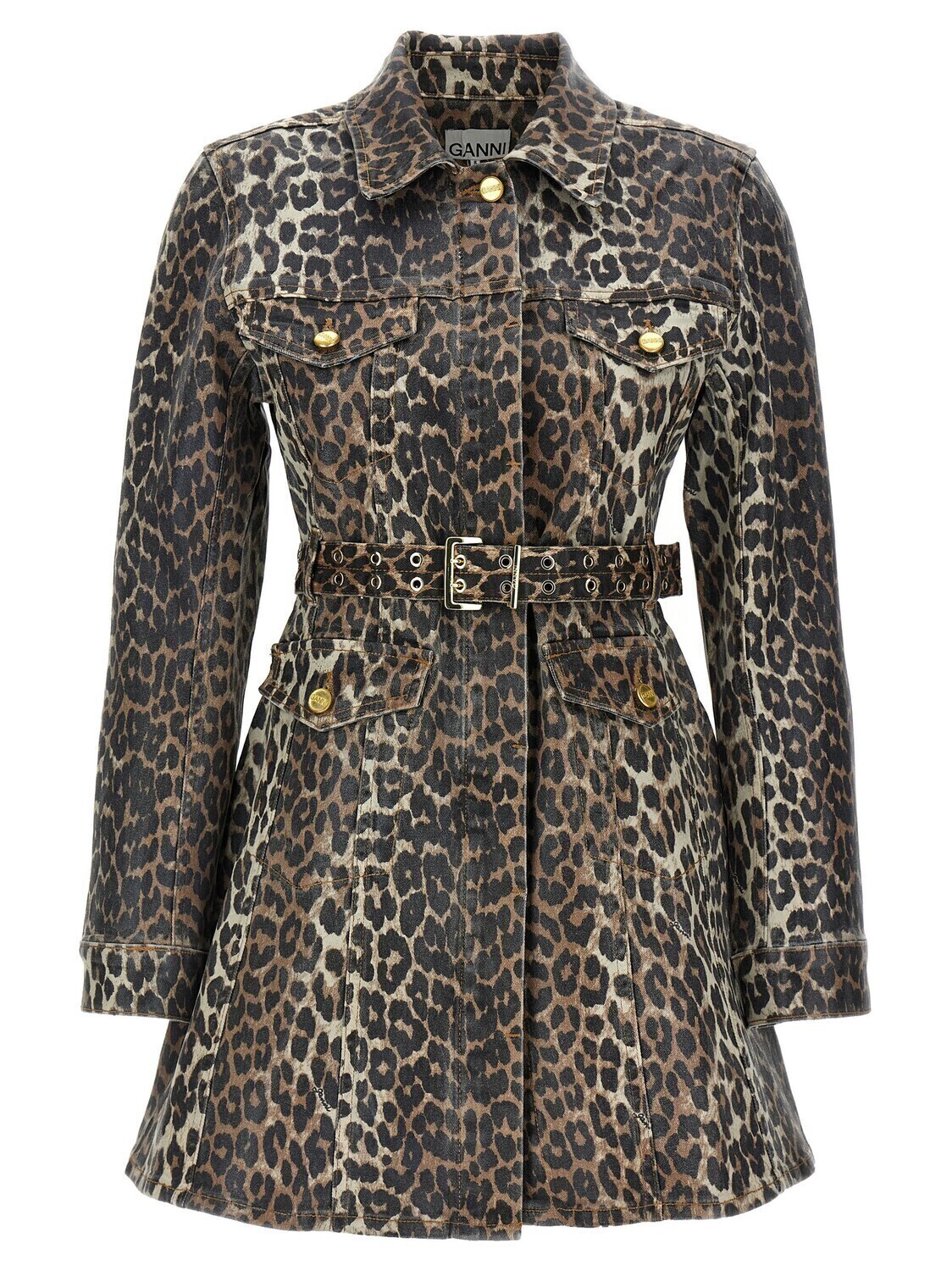 

Джинсовое платье GANNI, мультиколор