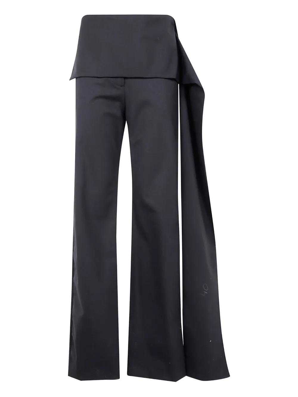 

Брюки с драпировкой Thelatest, черный