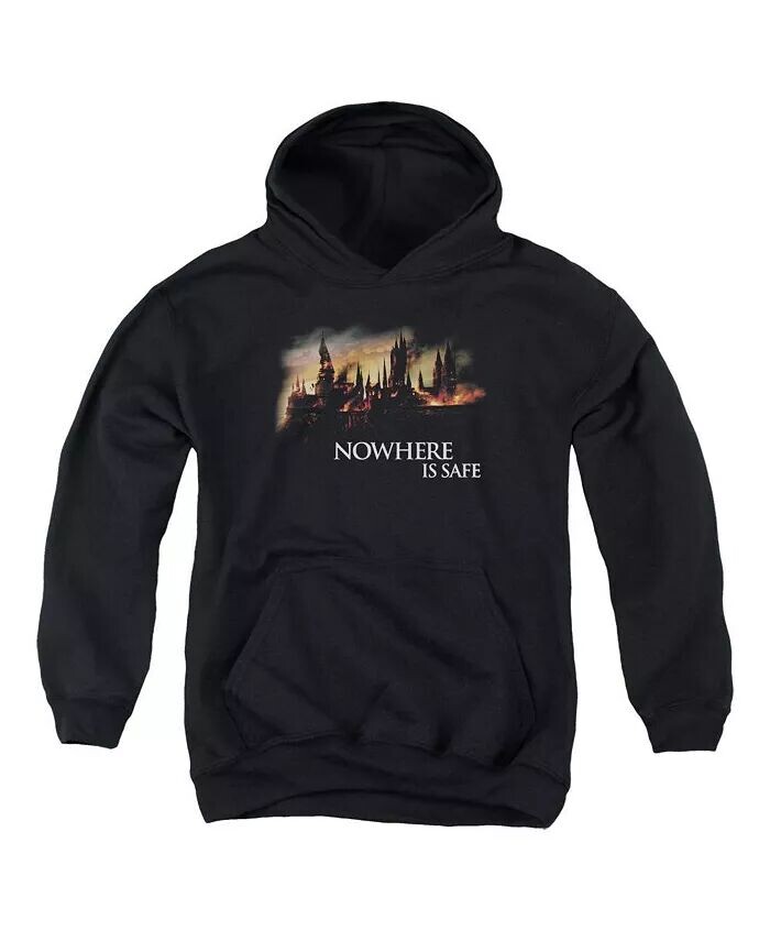 

Толстовка с капюшоном Burning Hogwarts для мальчиков Harry Potter, черный