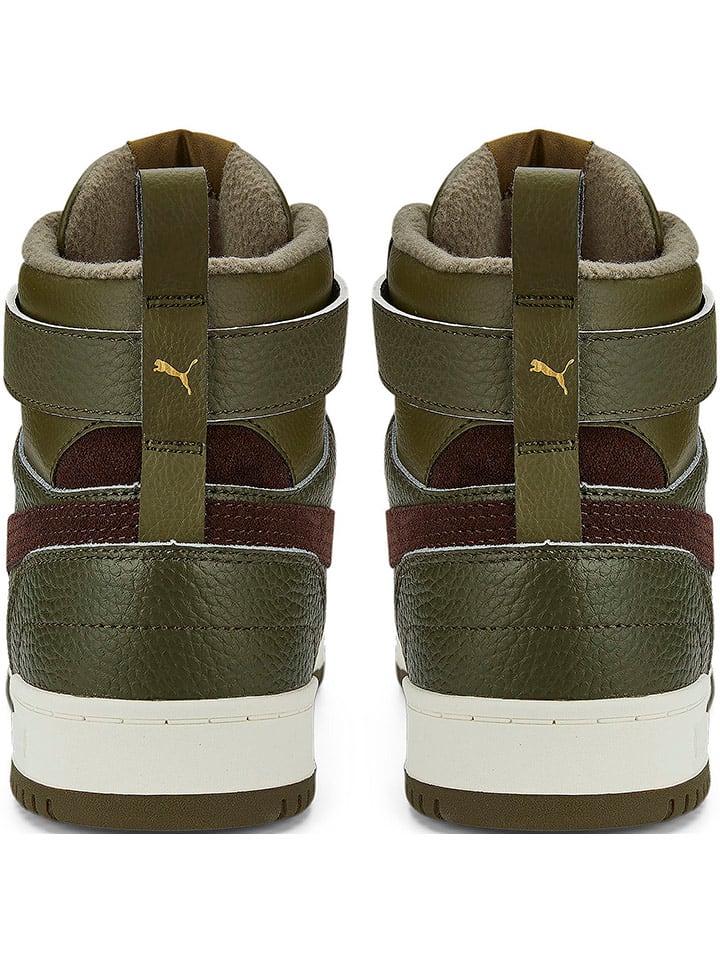 Puma Кожаные кроссовки "Rebound Game WTR" цвета хаки/коричневый — фото 3