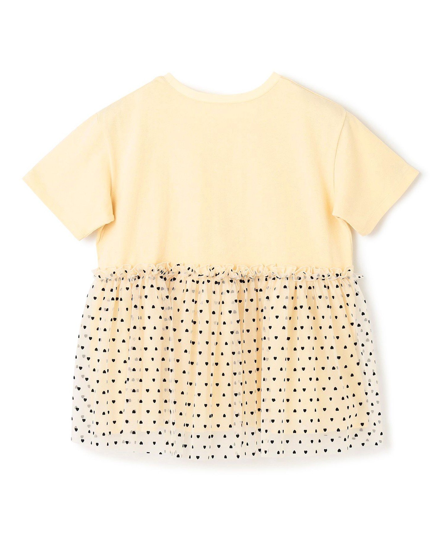 Футболка Футболки разных расцветок [110-150 см] Unfilo, Yellow [Tulle hem] [140] — фото 4