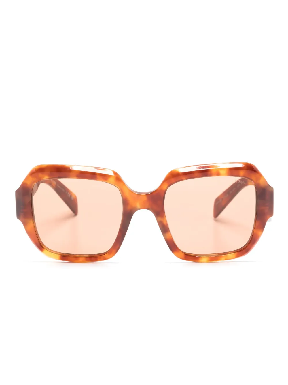 

Солнцезащитные очки в оправе черепаховой расцветки Prada Eyewear, коричневый