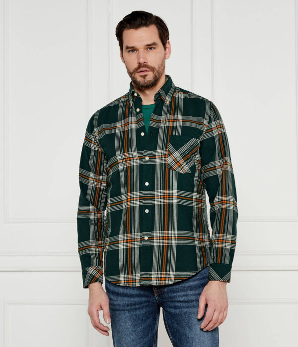 

Рубашка rickert_m Regular fit Boss Orange, зеленый