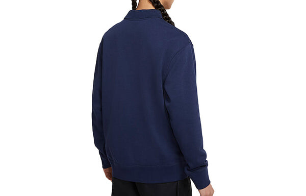 Толстовка Nike Casual Cozy Round Neck Navy Blue Dark blue, синий — фото 2