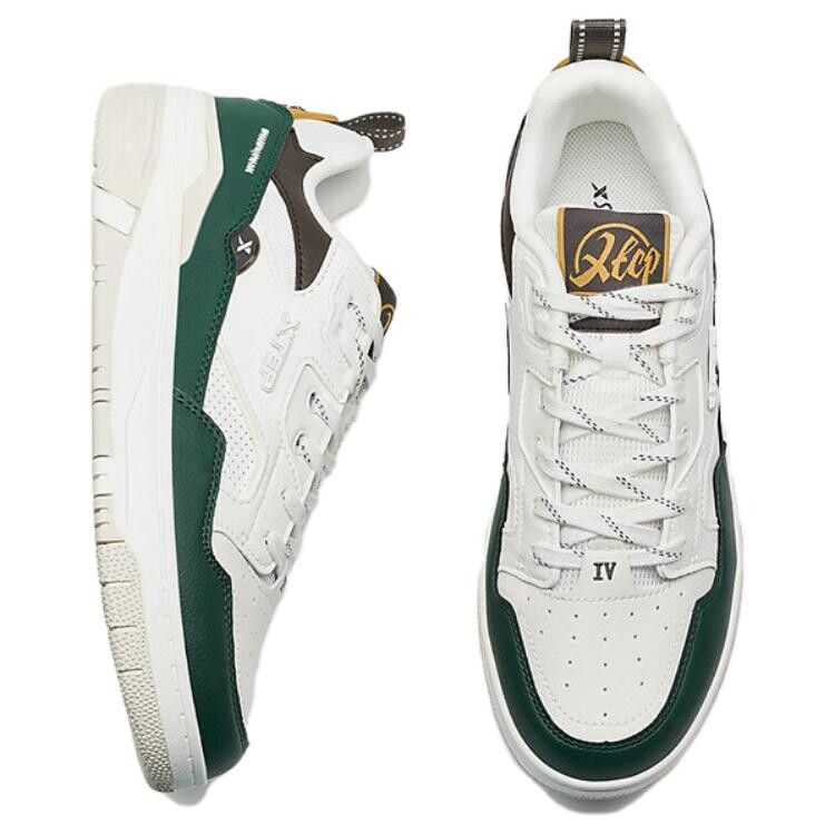 Кроссовки XTEP Skateboarding Shoes Men Low-top Green/White, зеленый — фото 4
