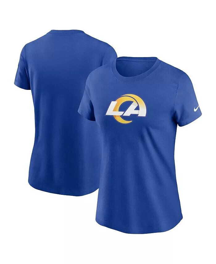 

Женская футболка с логотипом Royal Los Angeles Rams Primary Nike, синий