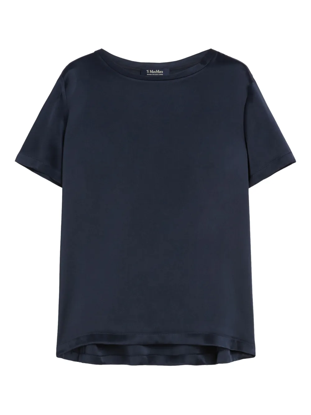

Топ с круглым вырезом и короткими рукавами 'S Max Mara, синий