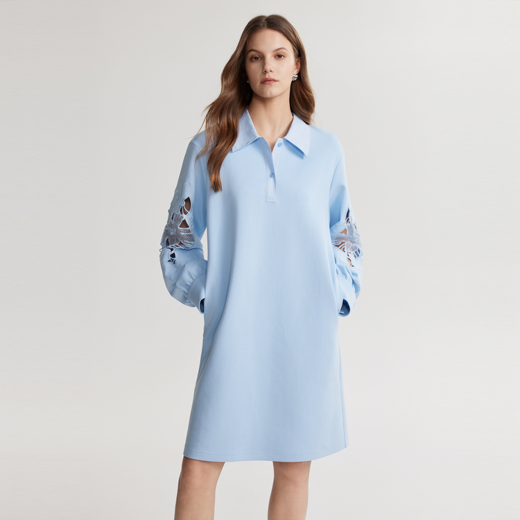 

Женское платье с длинными рукавами ELLE, синий