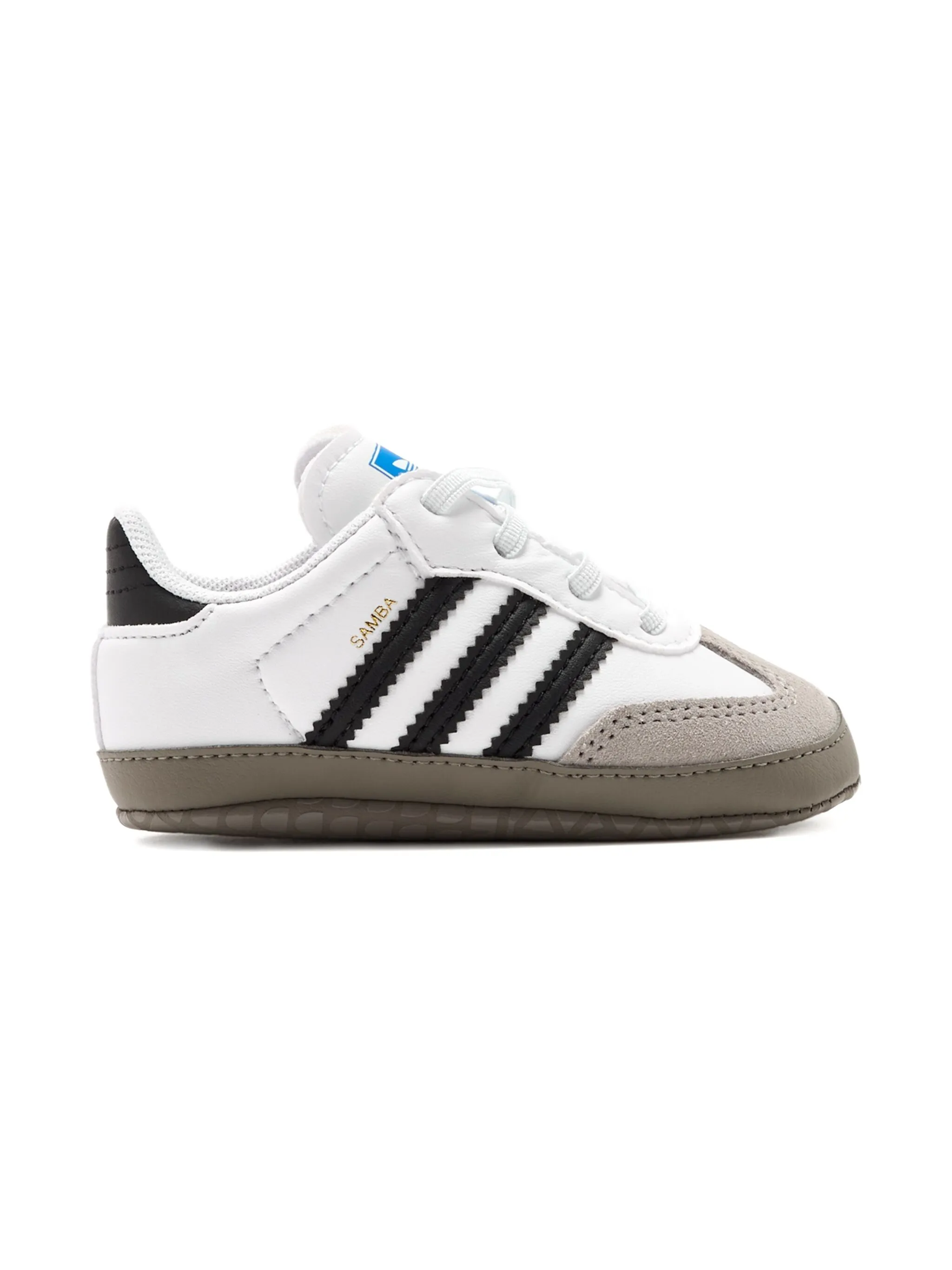 Кроссовки Samba с полосками Adidas Kids, белый — фото 4