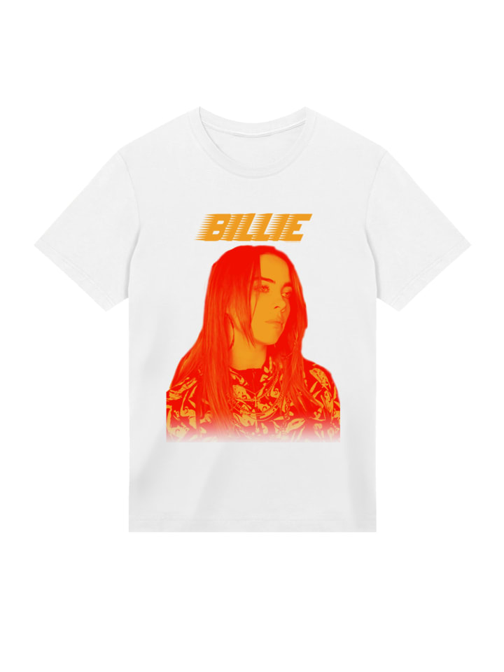 

Футболка с портретом Билли Айлиш белого цвета F4NT4STIC, Белый, Футболка с портретом Билли Айлиш белого цвета F4NT4STIC