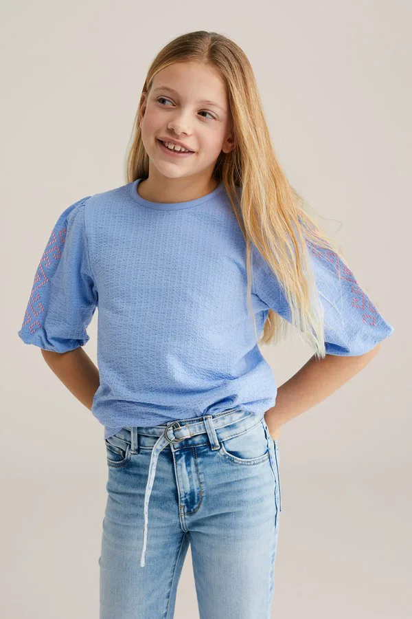 Футболка с принтом We Fashion, Blue — фото 3