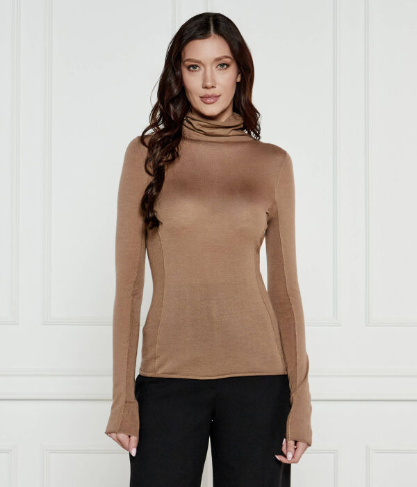 

Водолазка шерстяная Pinko Sacro Dolcevita, коричневый