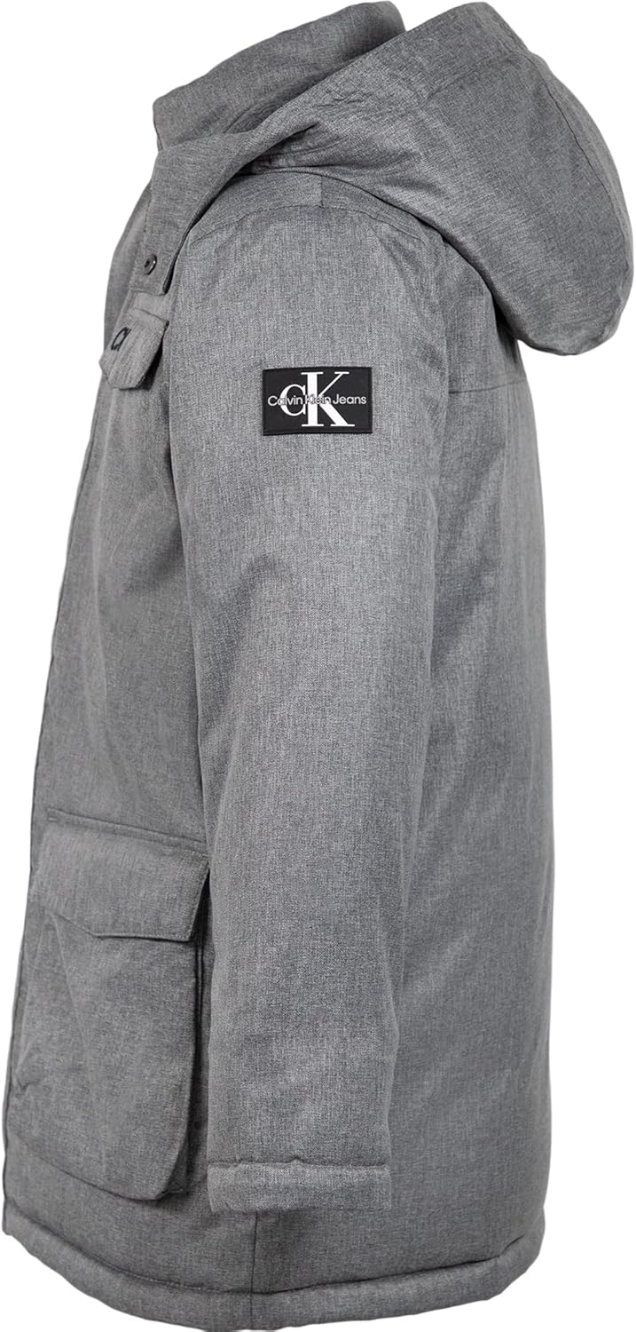 Куртка Calvin Klein Boys Resonsance в стиле милитари, Charcoal Heather — фото 4