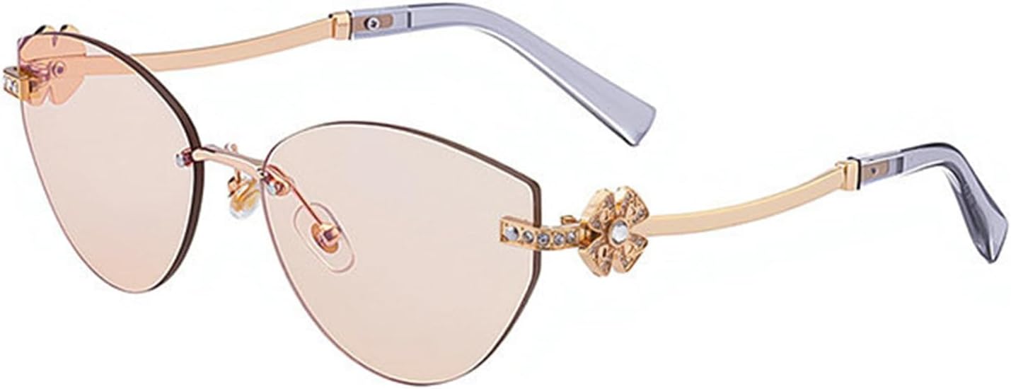 

Солнцезащитные очки Helena Bling со стразами в форме кошачьих глаз для женщин, модные, в стиле Y2k, с бриллиантами, защита от ультрафиолета UV400, металлические очки, C4