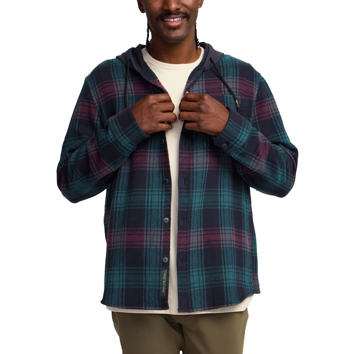 

Рубашка Salvo Hooded Blanket из фланели Howler Brothers, цвет mesa plaidmidnight