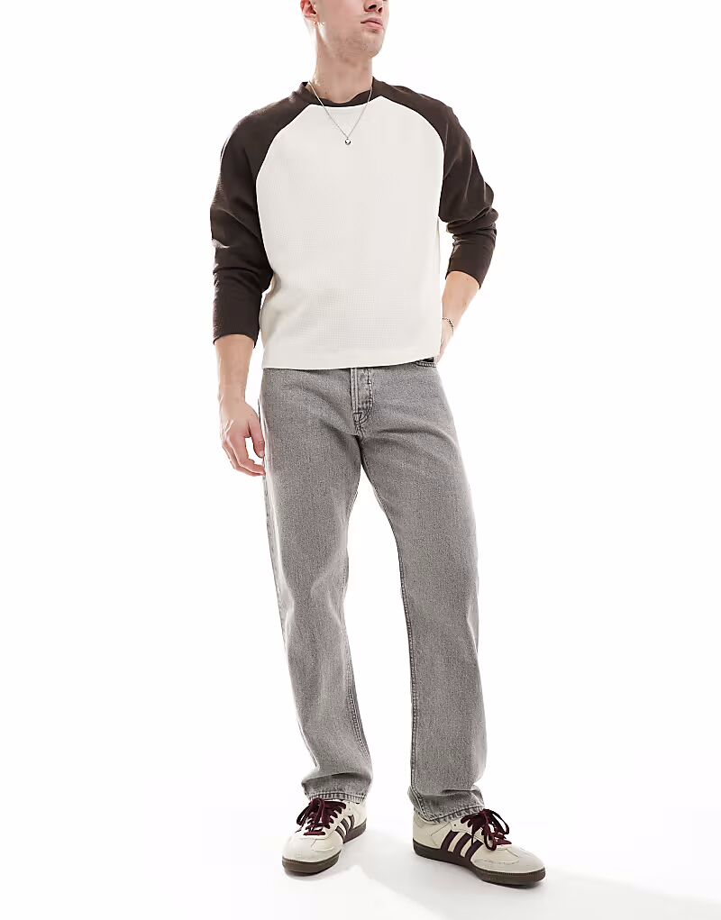 

Прямые джинсы Jack & Jones Chris серого цвета