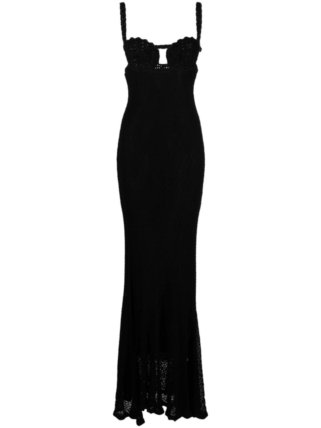 

Blumarine платье в технике кроше, черный
