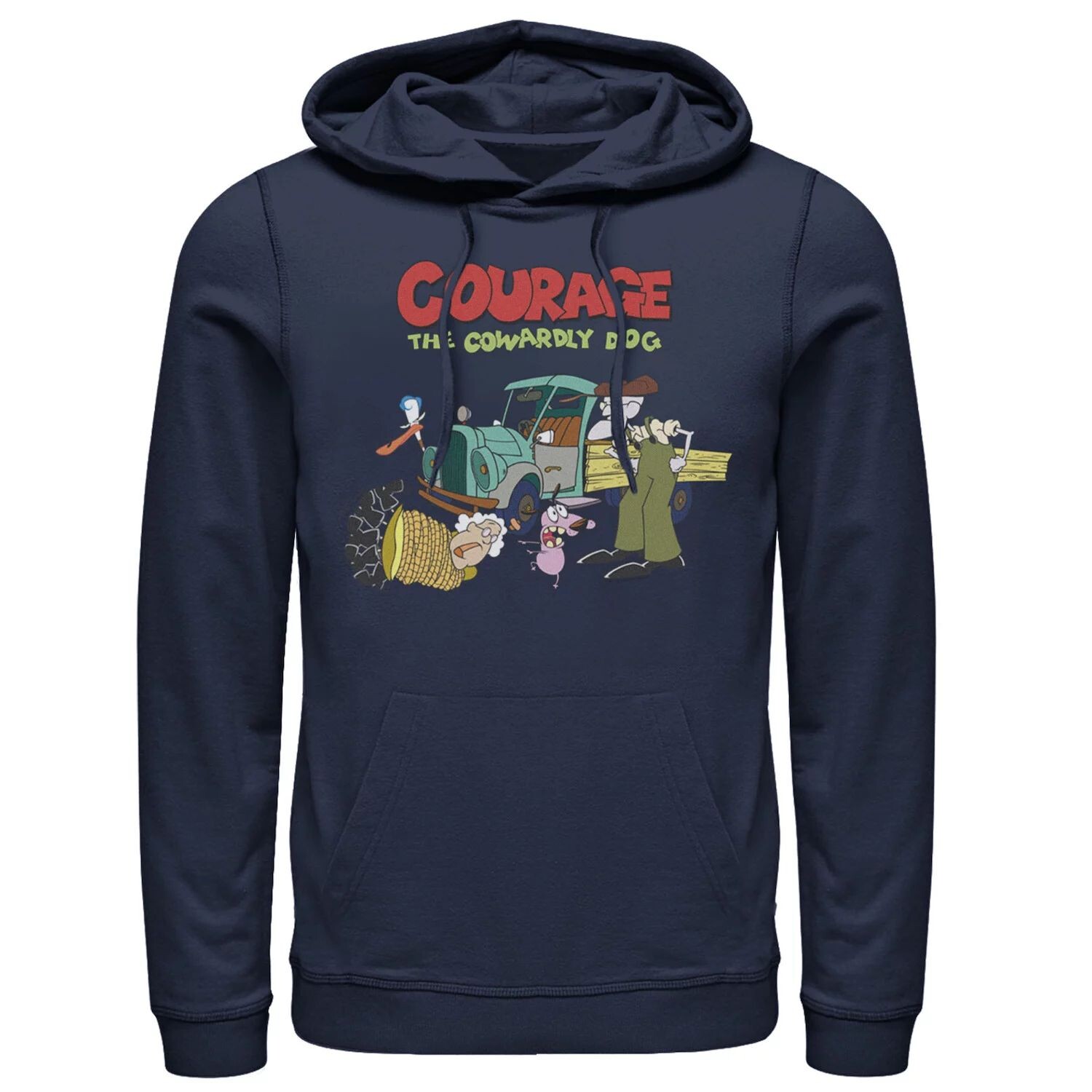 

Мужская толстовка с логотипом Courage The Cowardly Dog Scene Licensed Character, синий