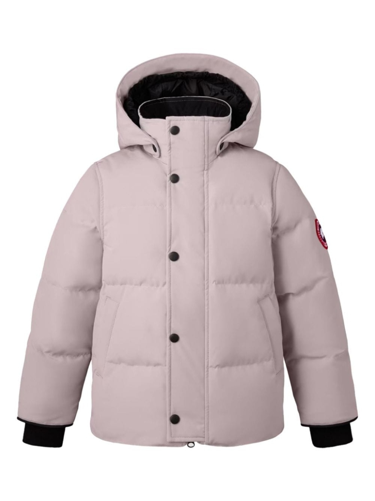 

Пуховик с нашивкой-логотипом Canada Goose Kids, нейтральный цвет