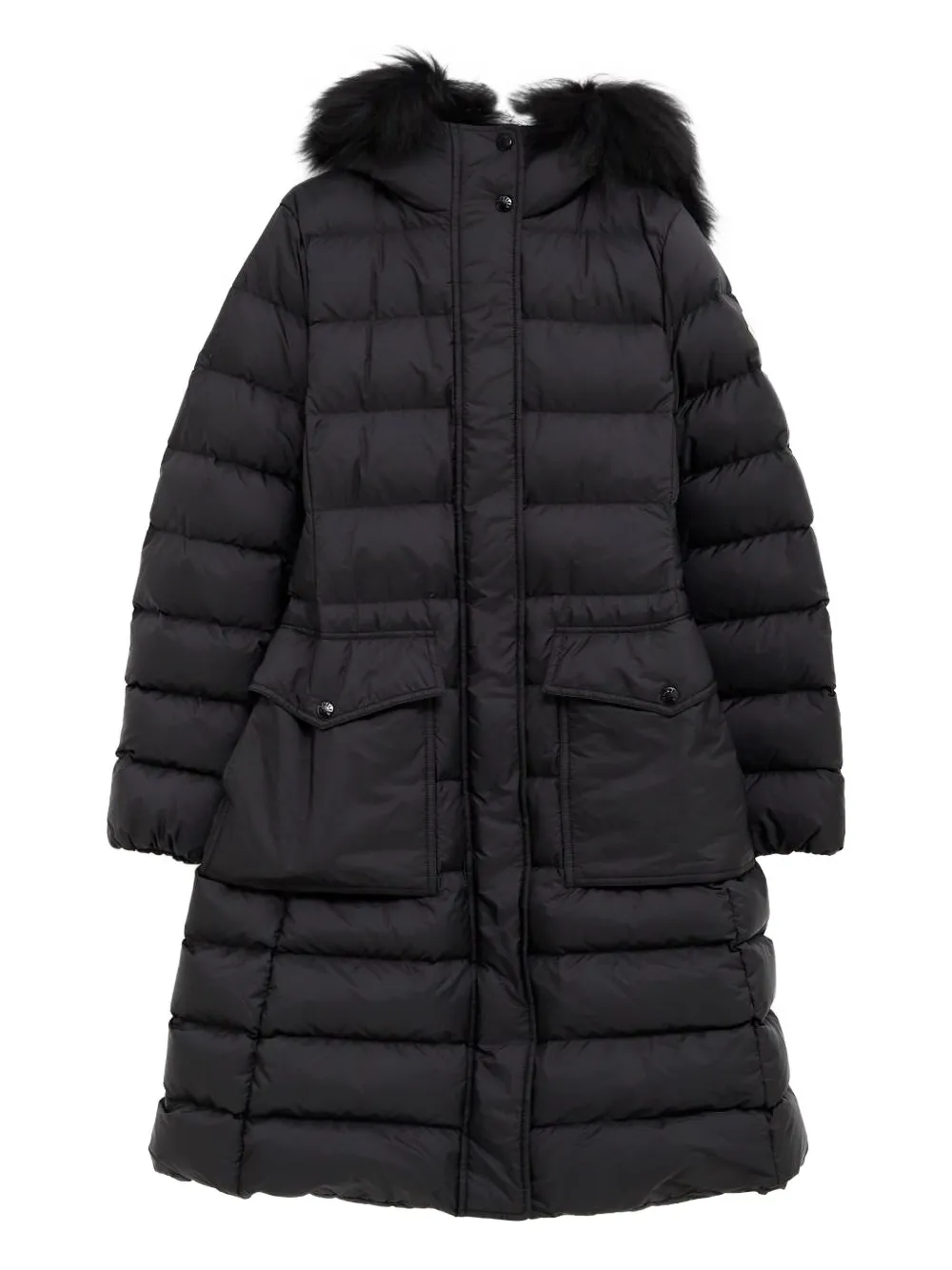 

Стеганая куртка Khloesse с отделкой из овчины MONCLER, черный