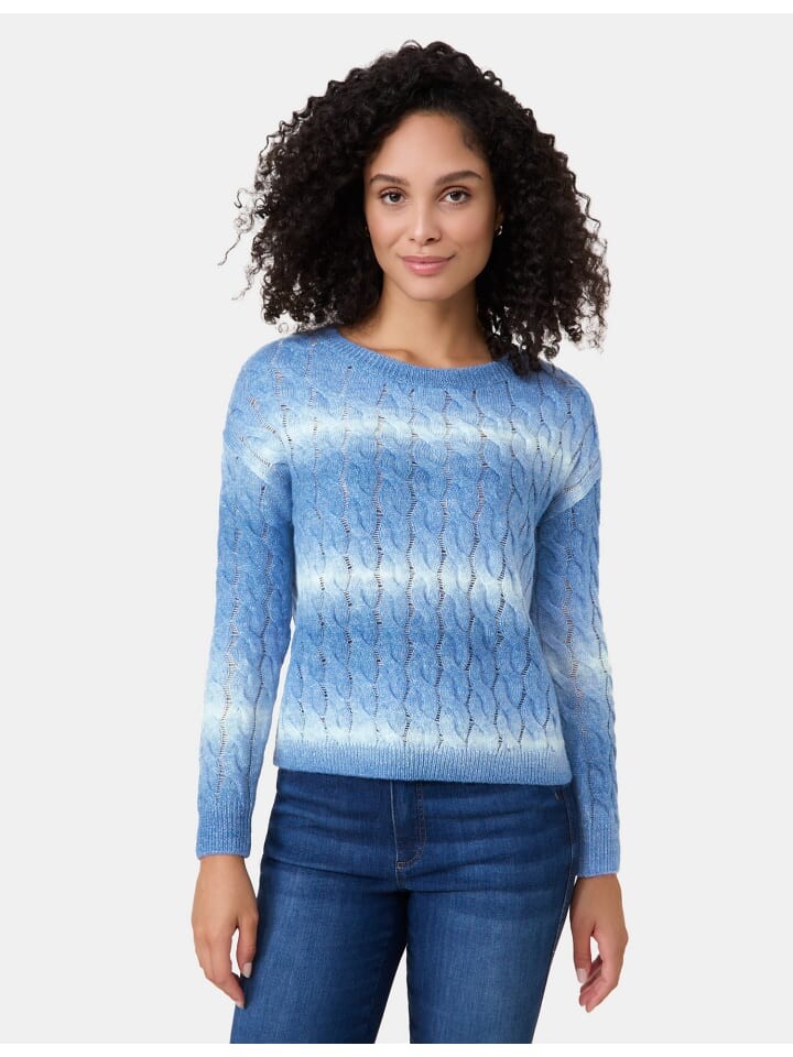

Пуловер Gerry Weber Langarm Rundhals, цвет blue-white figured