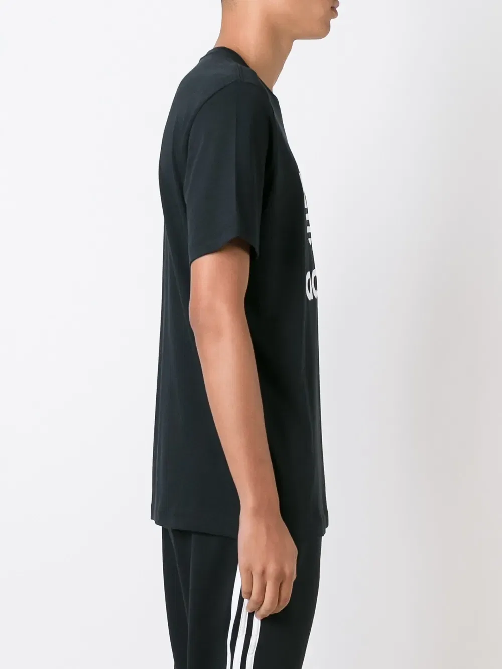 Футболка Adidas Originals с трилистником, черный — фото 3