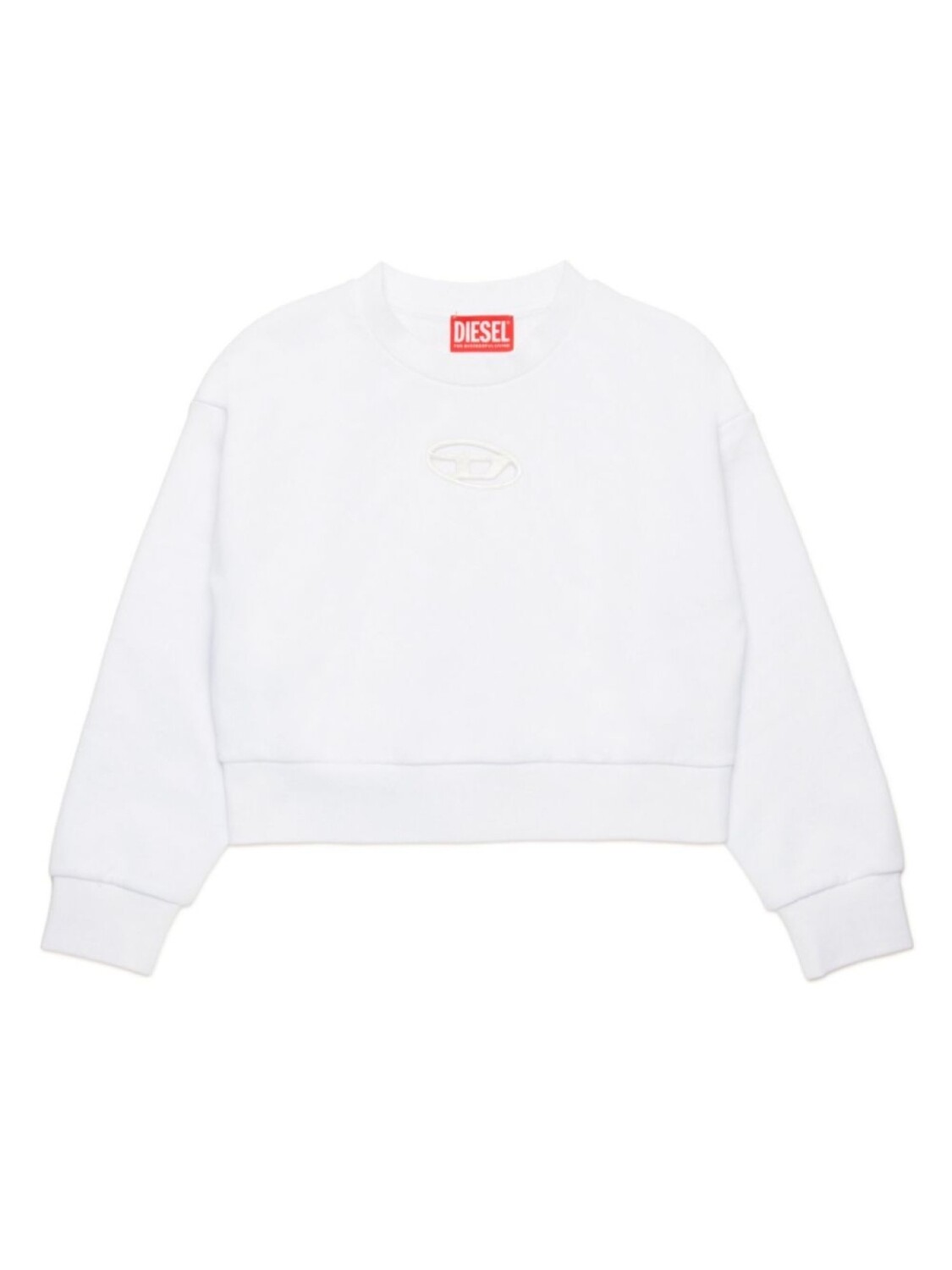 

Толстовка с логотипом Oval D Diesel Kids, белый
