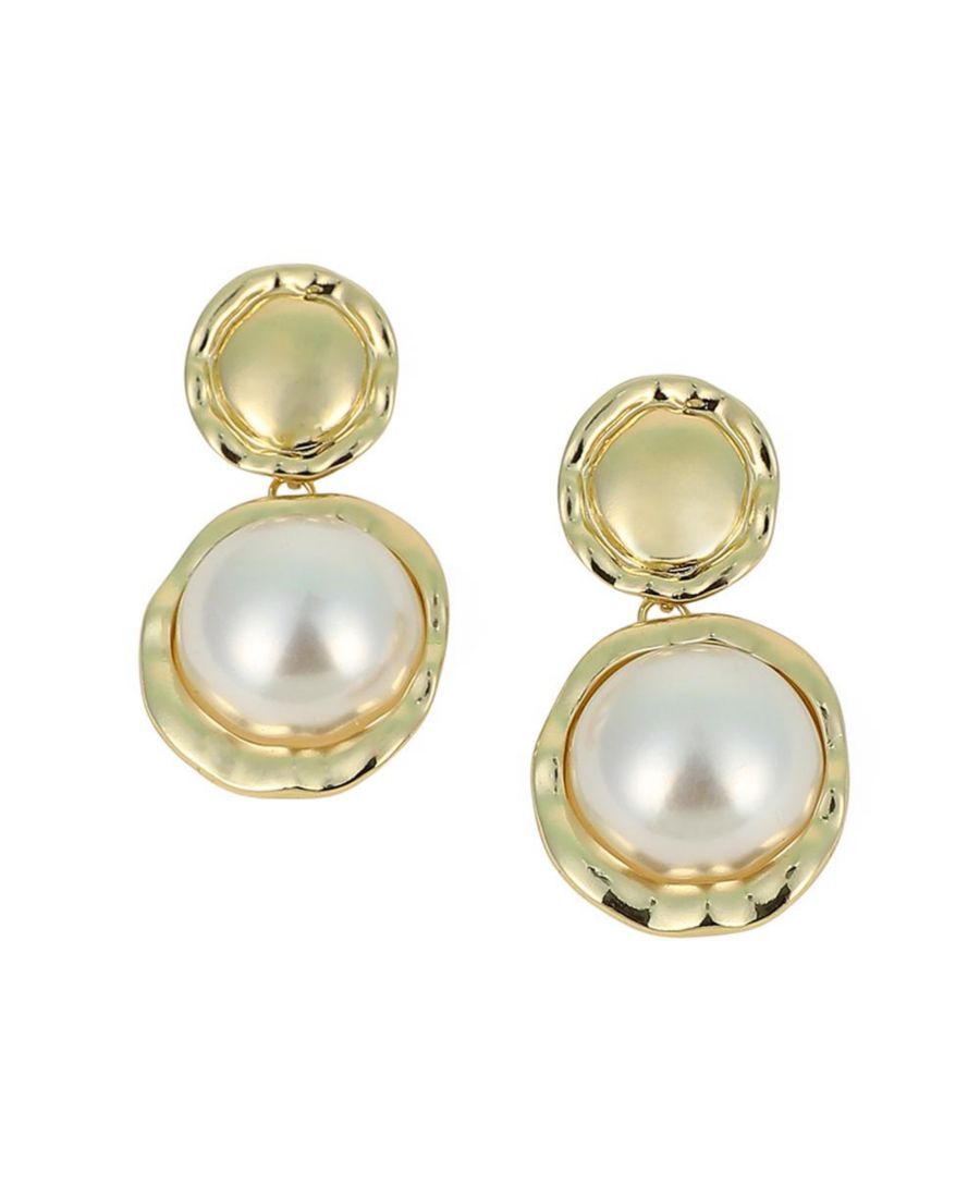 

Женские серьги-подвески Roma-Perle - Калифорнийское золото SOHI, Gold