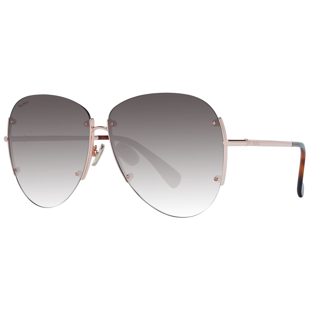 

Женские солнцезащитные очки из розового золота Max Mara