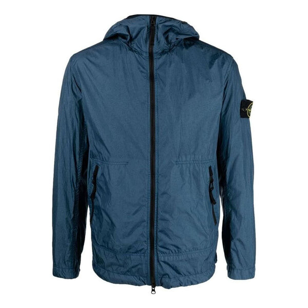 

Куртка crinkle reps light hooded jacket 'dark blue' Stone Island, синий