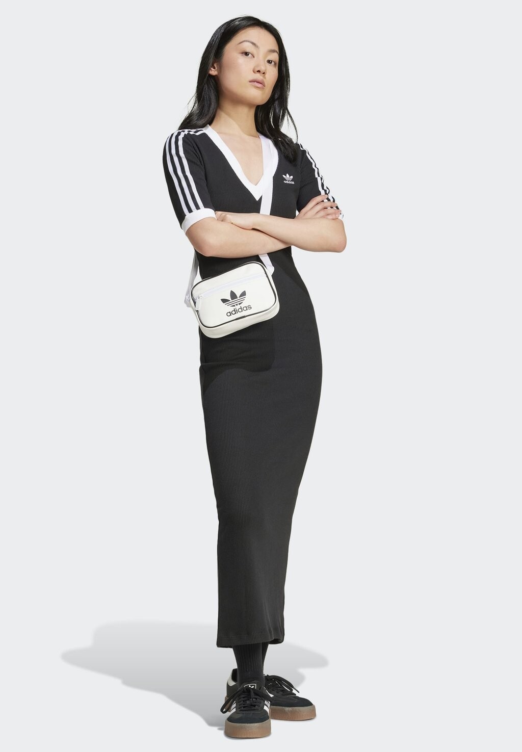 

Платье макси DRESS adidas Originals, черный