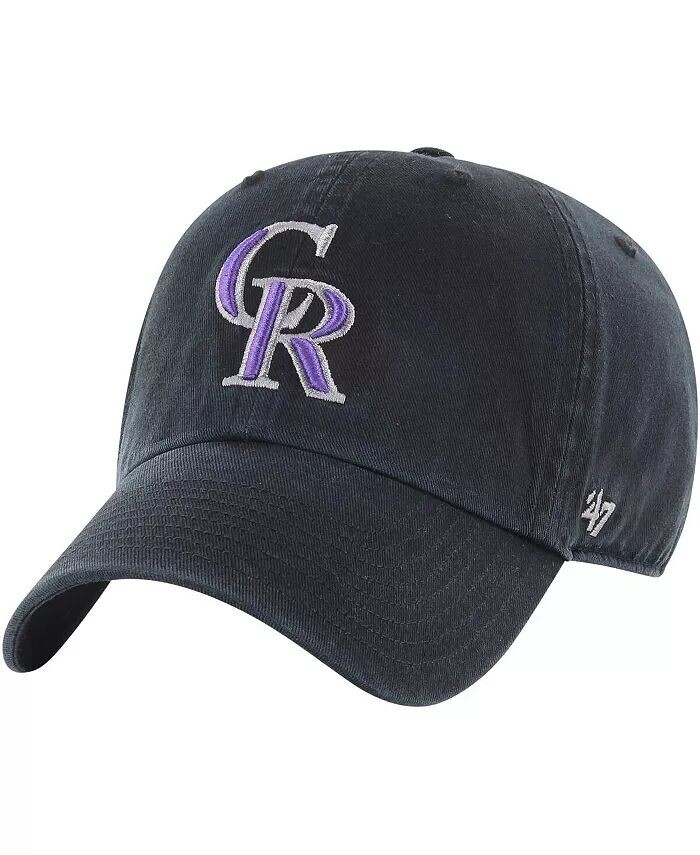 

Молодежная черная шапка Colorado Rockies Clean Up Adjustable '47 Brand