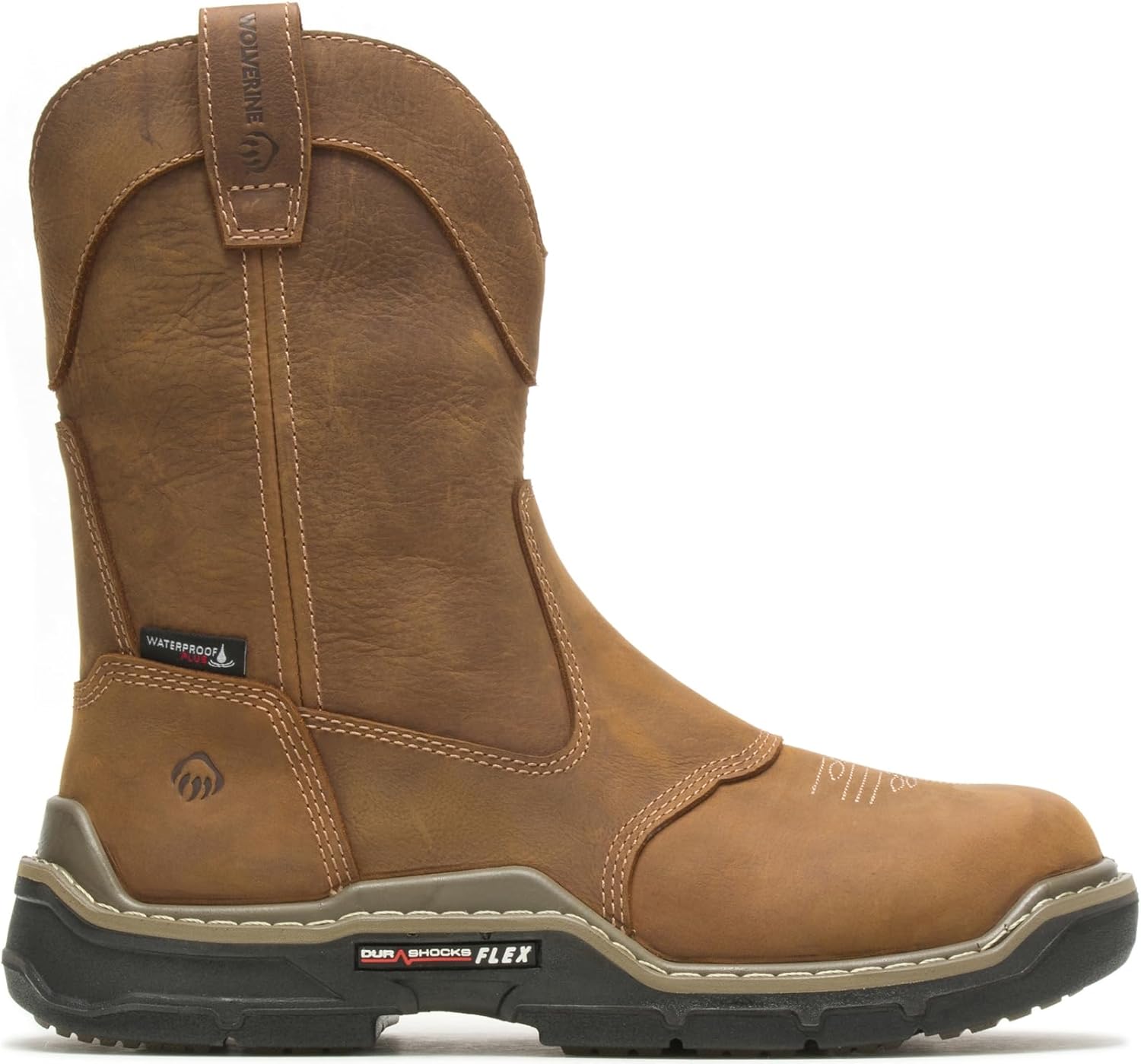 

Мужские вездеходные сапоги Wolverine Raider DuraShocks Western CarbonMax Wellington, коричневый