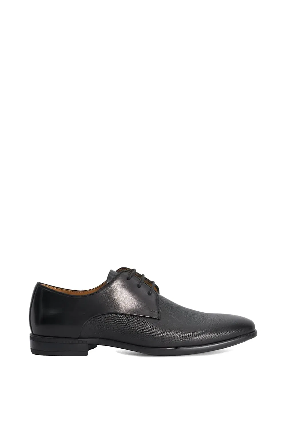 Дерби из кожи Wide Fit Saffi Dune London, черный