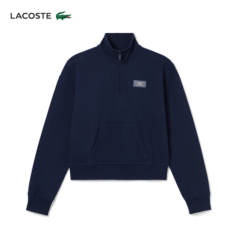 

Толстовка женская Lacoste с полумолнией, темно-синий