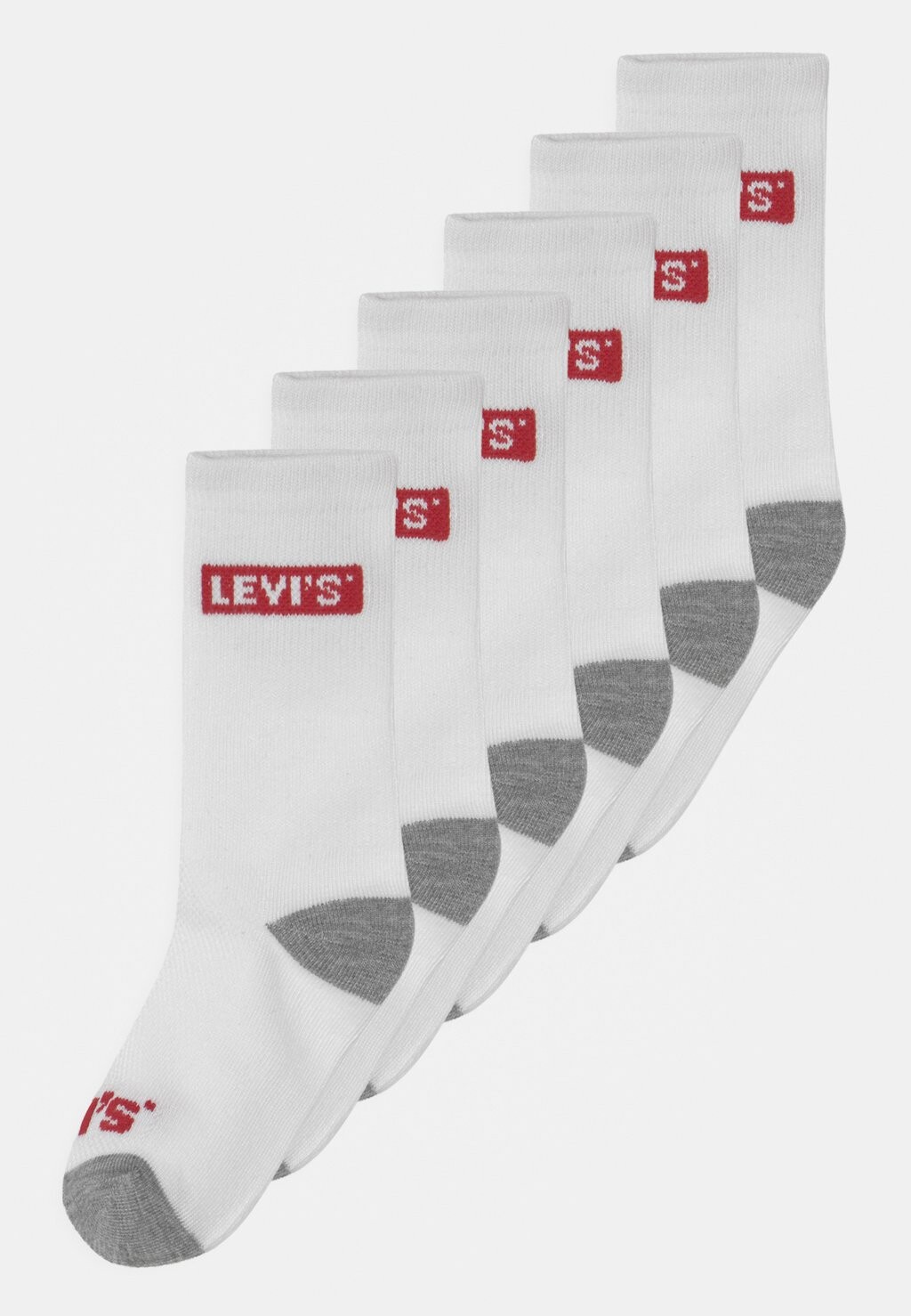 

Носки High Cut 6 Pack Unisex Levi's, белый