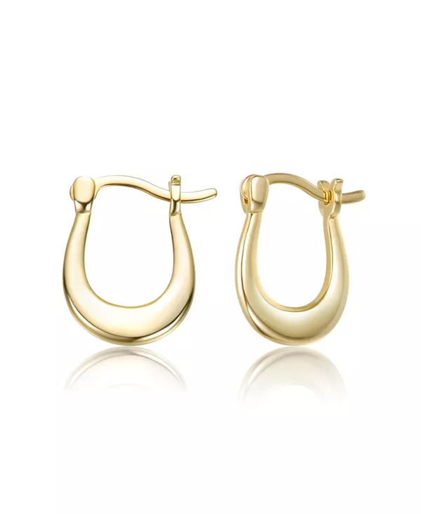 

Серьги-Кольца из стерлингового серебра с позолотой 14 карат Genevive, gold