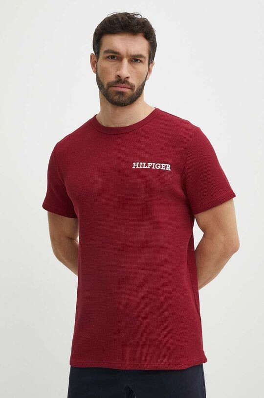 

Хлопковая футболка для отдыха Tommy Hilfiger, бордовый