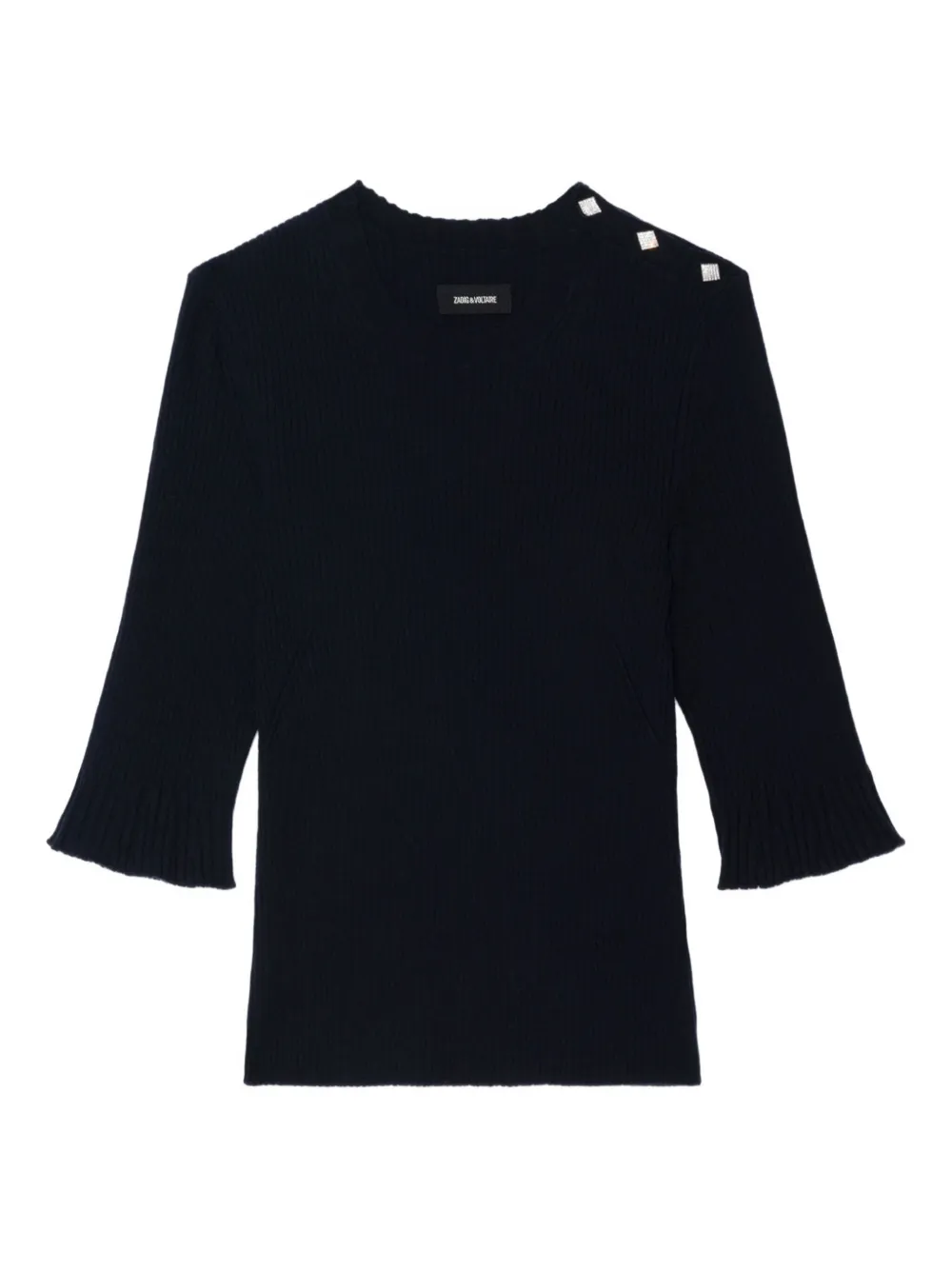 

Футболка с короткими рукавами и рубчатой вязкой Zadig&Voltaire, синий