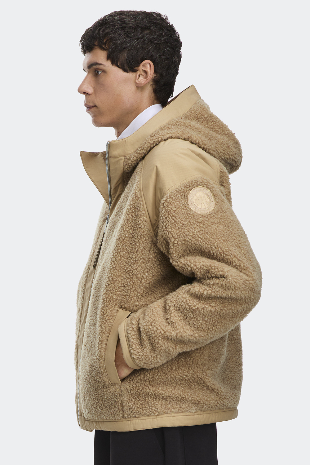 Бомбер Canada Goose Men's Alberni Reversible Fleece, Desert Sand/Desert Sand — фото 3