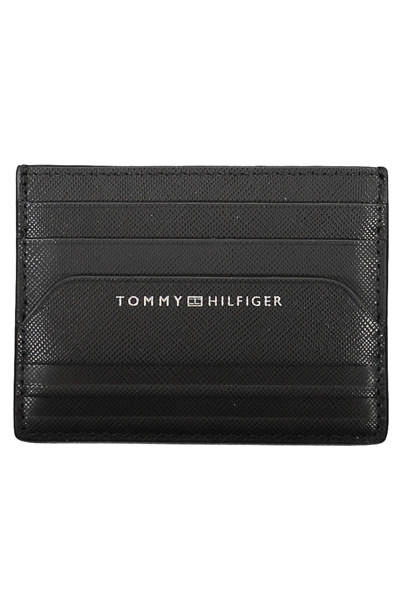 

Черный кожаный мужской держатель карт Tommy Hilfiger