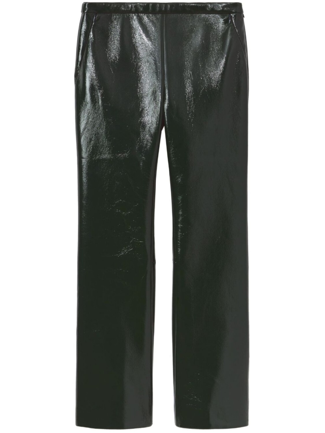 

Proenza Schouler White Label vinyl cropped trousers, черный